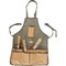 Esschert Design GT06 Adjustable Size Garden Canvas Tool Apron 6 Pockets Green